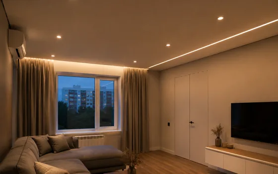 Проект: натяжные потолки в частном доме 420 м²