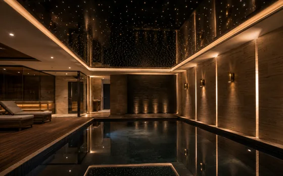 Проект: световые линии и скрытый карниз в SPA-зоне 150 м²